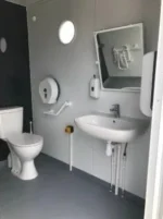 Bungalow Sanitario PMR Morgan con Doccia — Cabina WC + Doccia Accessibile Disabili - immagine 4