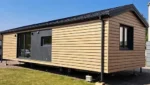 Casa Mobile 37-42 m² – 10,5 x 4 m – Bardage Legno Naturale e Tetto a Doppia Falda - immagine 3