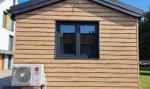Casa Mobile 37-42 m² – 10,5 x 4 m – Bardage Legno Naturale e Tetto a Doppia Falda - immagine 4
