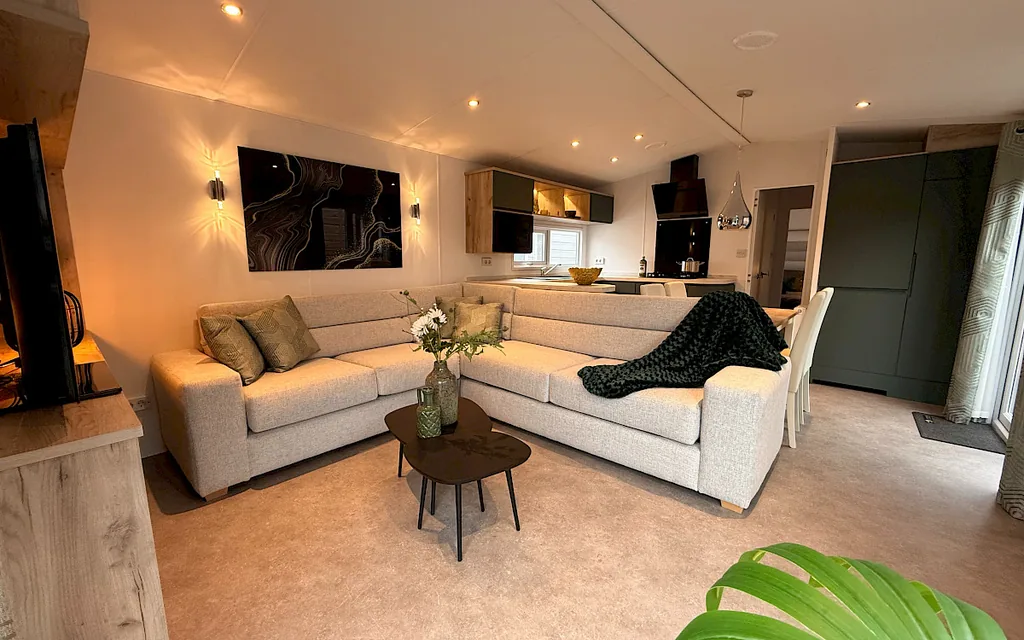 Casa mobile Atlantis 11 x 4 m grigio chiaro con due camere - immagine 2