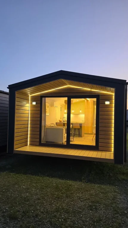 Casa mobile Beryl Shadow Turner Chêne Malt – 14 x 4,13 m – Stile contemporaneo - immagine 2