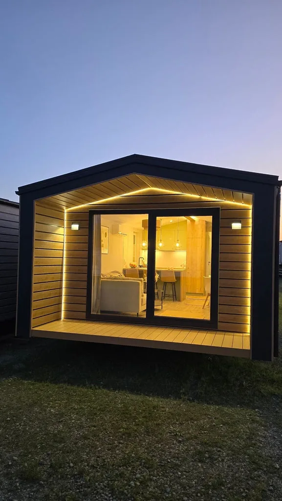 Casa mobile Beryl Shadow Turner Chêne Malt – 14 x 4,13 m – Stile contemporaneo - immagine 2