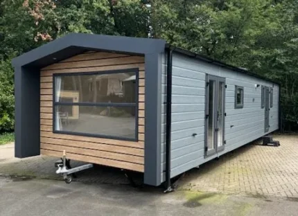 Casa mobile Globus XL 11,5 x 4 m con due camere - immagine 1