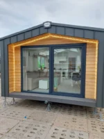 Casa Mobile Lujo y Prestigio – 12,5 x 4,9 m – Lamiera Antracite e Legno Naturale - immagine 1