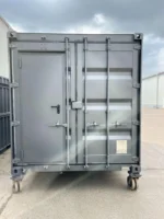 Container Bar 6 m Grigio Antracite su Ruote — Completamente Attrezzato con Acqua, Elettricità e Frigorifero - immagine 3