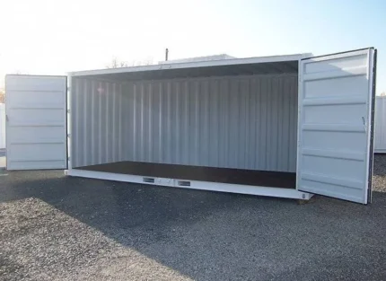Container marittimo 15 piedi nuovo con apertura laterale – Bianco - immagine 2