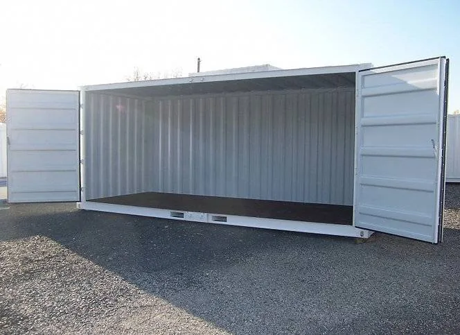 Container marittimo 15 piedi nuovo con apertura laterale – Bianco - immagine 2