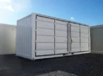 Container marittimo 15 piedi nuovo con apertura laterale – Bianco - immagine 3
