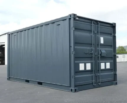 Container marittimo 15 piedi nuovo con impianto elettrico – Grigio antracite - immagine 1