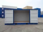 Container marittimo 20 piedi High Cube nuovo con apertura laterale – Blu e bianco - immagine 2