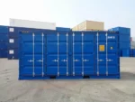 Container marittimo 20 piedi High Cube nuovo con apertura laterale – Blu e bianco - immagine 8