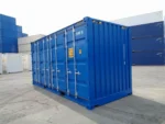 Container marittimo 20 piedi High Cube nuovo con apertura laterale – Blu e bianco - immagine 9