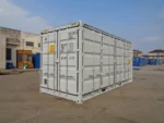 Container marittimo 20 piedi High Cube nuovo con apertura laterale – Grigio chiaro - immagine 1