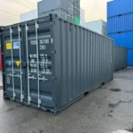 Container marittimo 20 piedi nuovo con 3 accessi – Grigio antracite - immagine 1