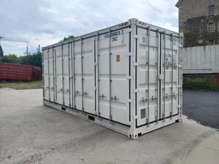 Container marittimo 20 piedi nuovo con apertura laterale – Bianco - immagine 2