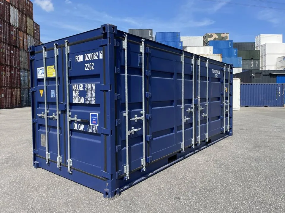 Container marittimo 20 piedi nuovo con apertura laterale – Blu marino - immagine 1
