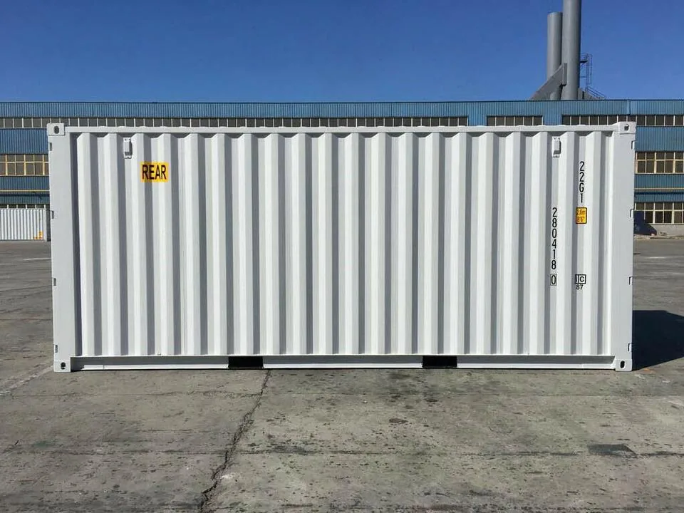 Container marittimo 20 piedi nuovo con doppia porta – Bianco - immagine 2