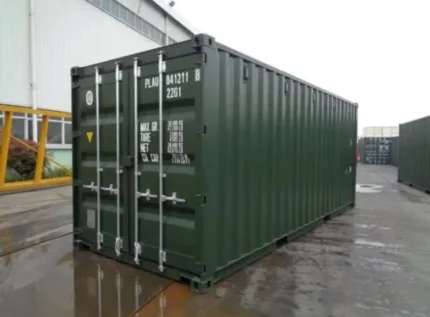 Container marittimo 20 piedi nuovo – Verde militare - immagine 1