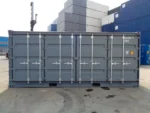 Container marittimo 20 piedi Open Side nuovo – Grigio acciaio - immagine 1
