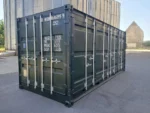 Container marittimo 20 piedi Open Side nuovo – Verde militare - immagine 1