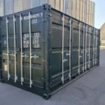 Container marittimo 20 piedi Open Side nuovo – Verde militare - immagine 1