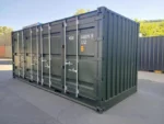 Container marittimo 20 piedi Open Side nuovo – Verde militare - immagine 2