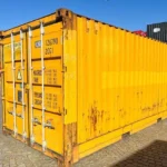 Container marittimo 20 piedi Wide High Cube usato – giallo vivo, 34,5 m³, larghezza 2,5 m - immagine 1