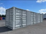 Container Marittimo 40 Piedi con 3 Porte Laterali – Grigio Chiaro, Nuovo - immagine 2