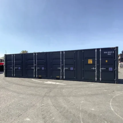 Container Marittimo 40 Piedi HC con 4 Porte Laterali Nuovo – Nero Antracite, 73 m³ - immagine 2