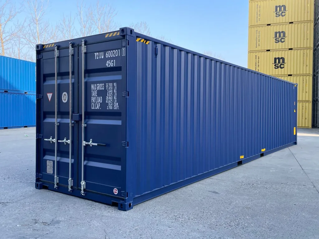 Container Marittimo 40 Piedi High Cube Nuovo – Blu Marine, 76,4 m³ (Serie 027) - immagine 1