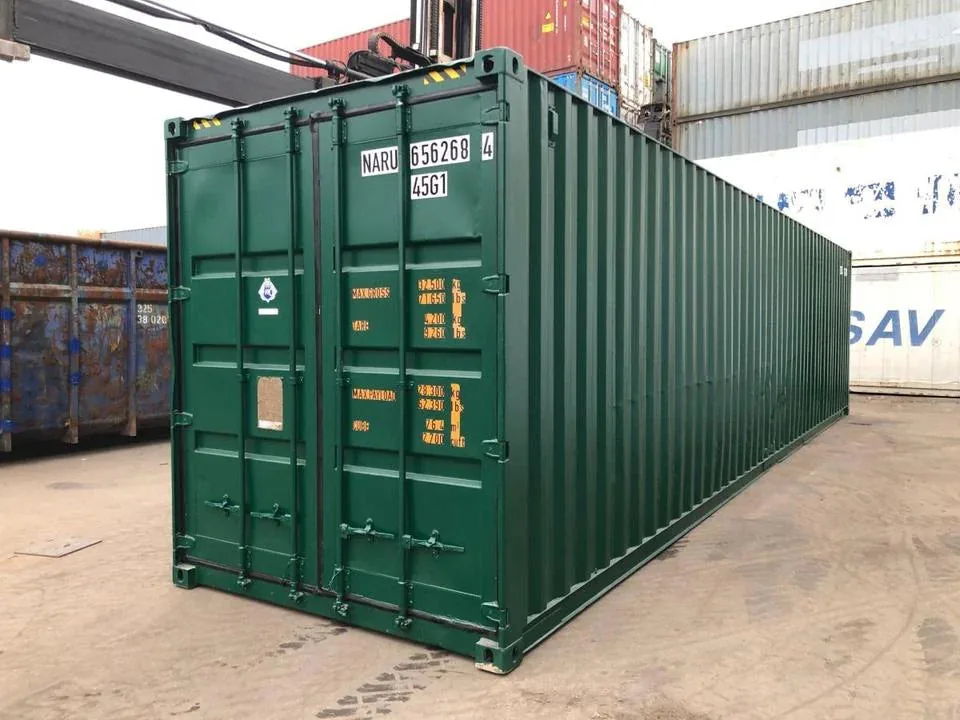 Container Marittimo 40 Piedi High Cube Seminuovo – Verde Scuro, 76,4 m³ - immagine 1