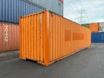 Container marittimo 40 piedi High Cube usato – arancione vivo, certificato GL, 76,4 m³ - immagine 4