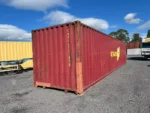 Container marittimo 40 piedi usato – ex CARU, rosso bordeaux, 67,8 m³ - immagine 3