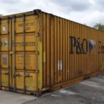 Container marittimo 45 piedi High Cube usato – P&O Ferrymasters, colore ocra - immagine 1
