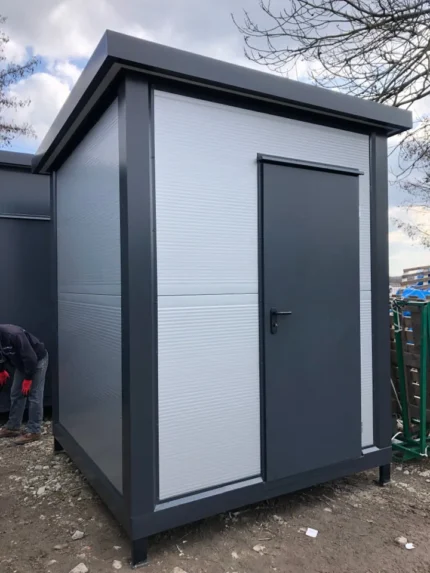 Container Sanitario 2 × 2 × 2,8 m — WC + Cabina Doccia + Lavabo con Scaldabagno - immagine 1