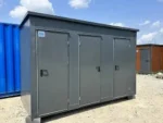 Container Sanitario con 3 Cabine — WC, Doccia e Urinale — 3,77 × 1,77 × 2,45 m - immagine 2