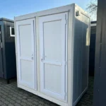 Container Sanitario Doppia Doccia — 2 Cabine Doccia con Lavabo — 2,05 × 1,30 × 2,50 m - immagine 1