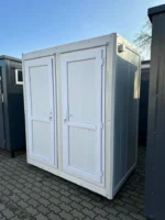 Container Sanitario Doppia Doccia — 2 Cabine Doccia con Lavabo — 2,05 × 1,30 × 2,50 m - immagine 1