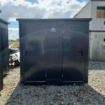 Container Sanitario Doppio 2 Cabine WC — Acciaio Antracite Liscio — 2,45 × 1,73 × 2,29 m - immagine 1