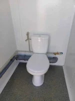 Container Sanitario Doppio 2 Cabine WC — Acciaio Antracite Liscio — 2,45 × 1,73 × 2,29 m - immagine 12