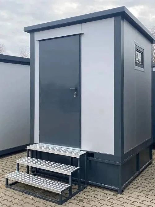Container Sanitario Doppio — 2 Cabine WC con Urinale e Lavabo — 2 × 2 m - immagine 1