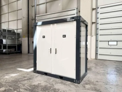 Container Sanitario Doppio WC Sun Container — 2 Cabine con Lavabo e Specchio — 2,40 × 1,20 × 2,50 m - immagine 1