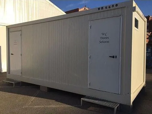 Container Sanitario Sani Master Mixto 6 m – Sezioni Separate Uomini e Donne con 4 WC e 2 Urinatoi - immagine 1
