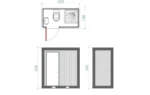 Container Sanitario WC + Doccia + Lavabo — Wolf Tiny — 1,20 × 2,20 × 2,45 m — Nuovo - immagine 6