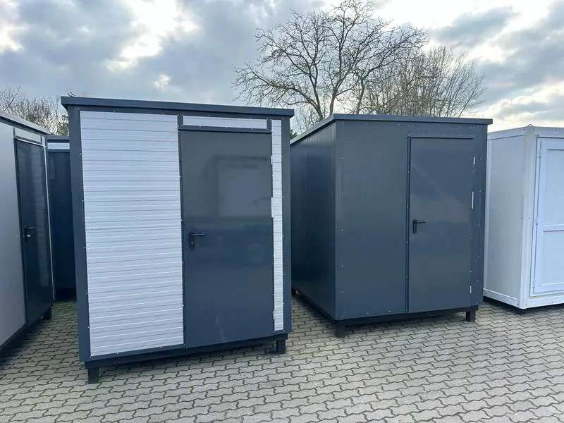 Container Sanitario WC e Urinale — Lavabo + Radiatore + LED — 2 × 2 × 2,50 m - immagine 1