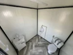 Container Sanitario WC e Urinale — Lavabo + Radiatore + LED — 2 × 2 × 2,50 m - immagine 5