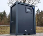Container Sanitario WC + Urinale + Lavabo — Acciaio Antracite RAL 7016 — 1,20 × 1,65 × 2,34 m - immagine 3