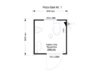 Container Sanitario WC + Urinale + Lavabo — Poco-Sani Nr. 1 — Acciaio Zincato RAL 9002 — 1,61 × 1,67 × 2,54 m - immagine 3