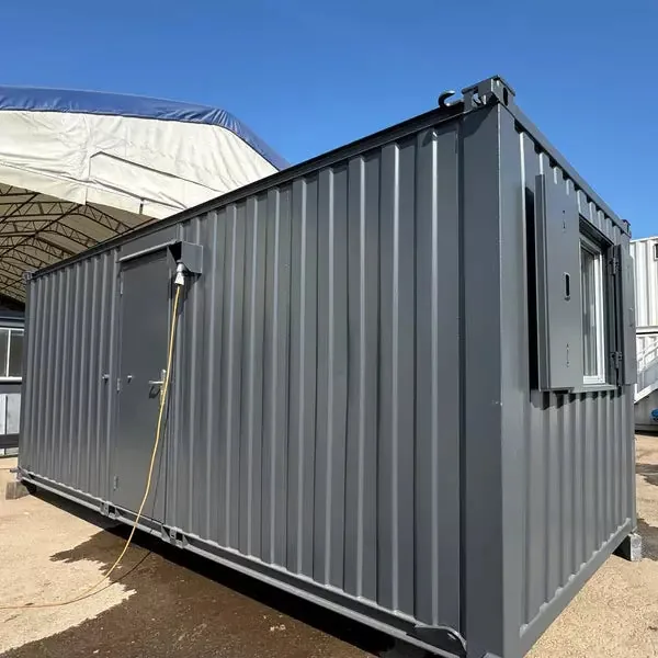 Container Ufficio 2,4 x 6,4 m con Bagno e Cucina — Grafite Antivandalico - immagine 2