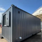 Container Ufficio 2,4 x 6,4 m con Bagno e Cucina — Grafite Antivandalico - immagine 3